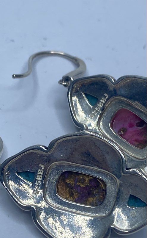 Sterling Silver Assorted Ring/Earring Jewelry Bun… - image 10