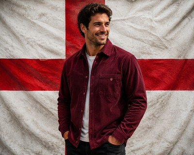 West Ham United Cord Überhemd weinrot XL Smart Terrace Casuals kostet 60   