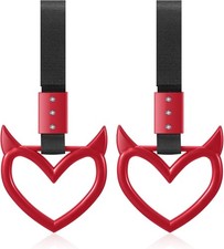 2 Pieces Heart Handle Keychains Car Accessory Heart Hand Strap Drift Charm for C