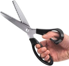 Fabric Pinking Shears, Serrated Soped Stainl Steel Handled