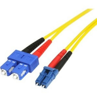StarTech 7m Fiber Optic Cable Single-Mode Duplex 9/125 LSZH LC/SC OS1, Yellow
