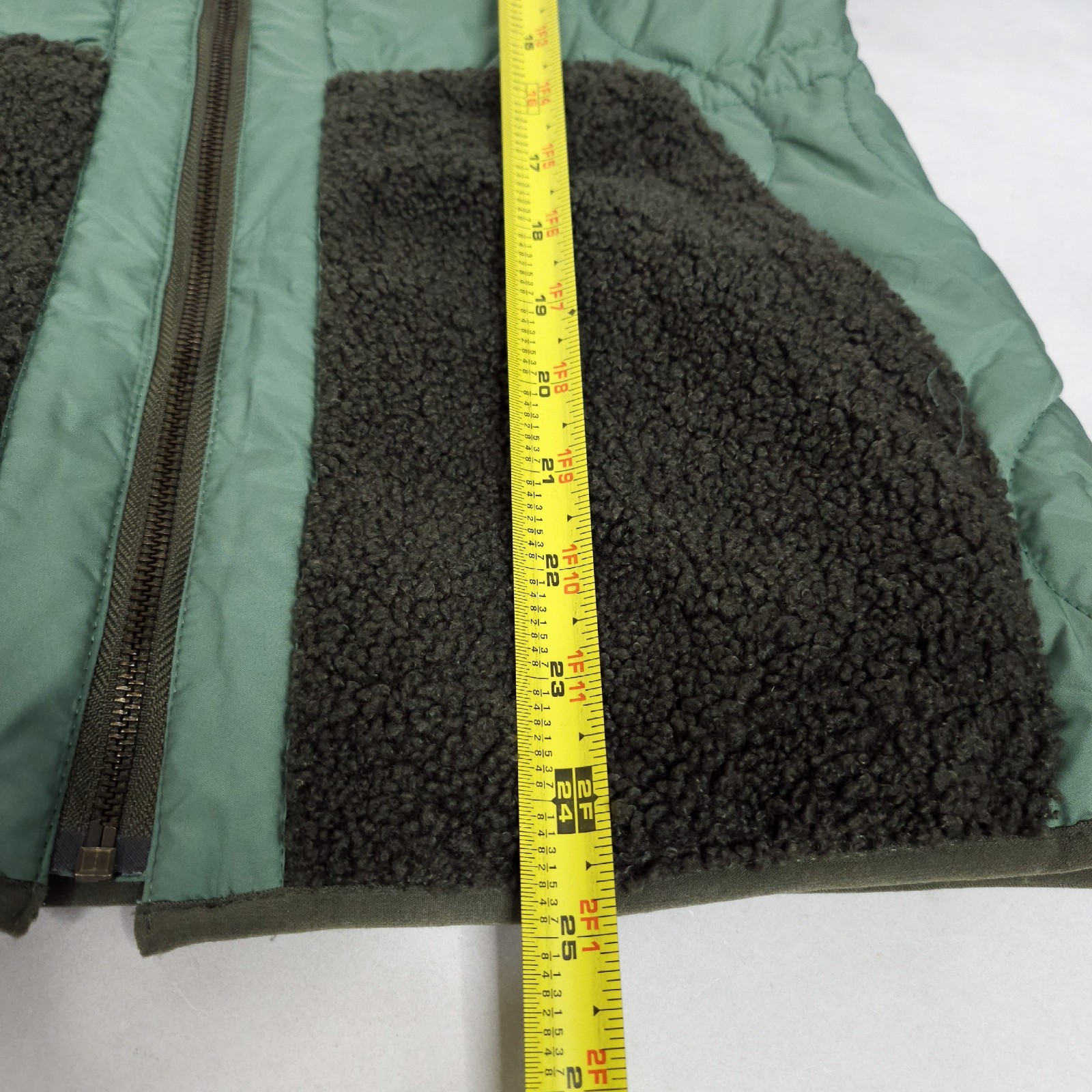 Amazon Essentials Womens Puffer Jacket XS Green Q… - image 7