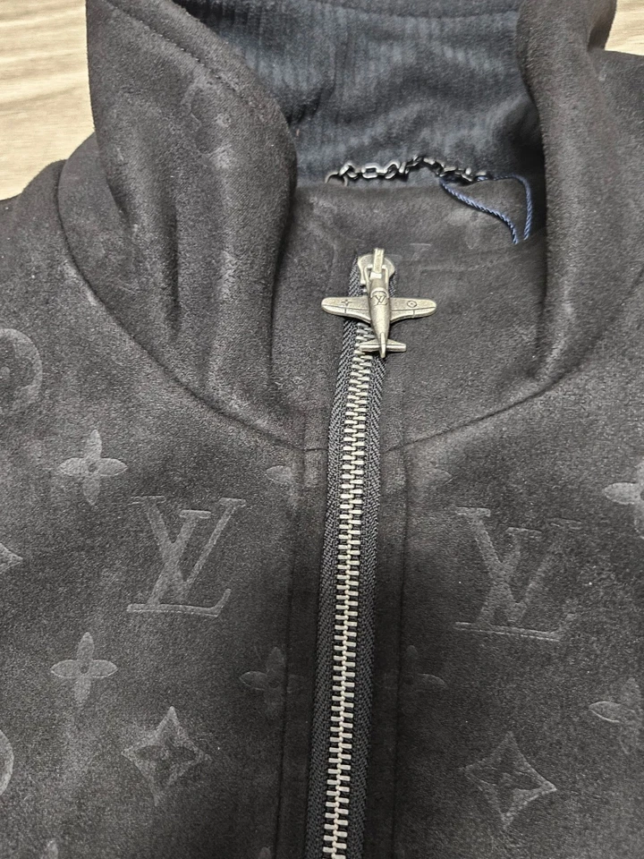 Chaqueta de gamuza Louis Vuitton talla L negra para hombre Foto 4 de 4