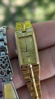 Seiko Tank Watch Women 13mm Champagne Dial Gold Tone Rectangle 2e20-7479 NewBat3