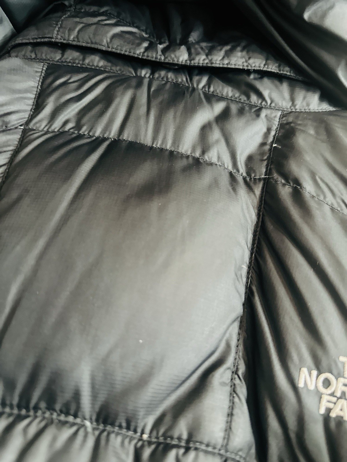 The North Face Coat Womens Small Black 700 Goose Down Puffer Hooded Ex- Long thumbnail 11