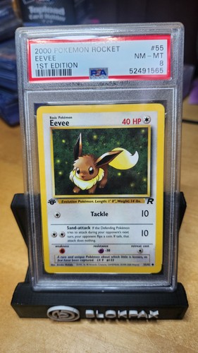 Eevee (1st Edition) graded PSA 8 for sale on eBay