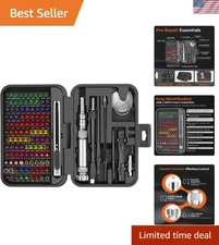 132-in-1 Grey Multifunctional Precision Screwdriver Set with Magnetic Tip
