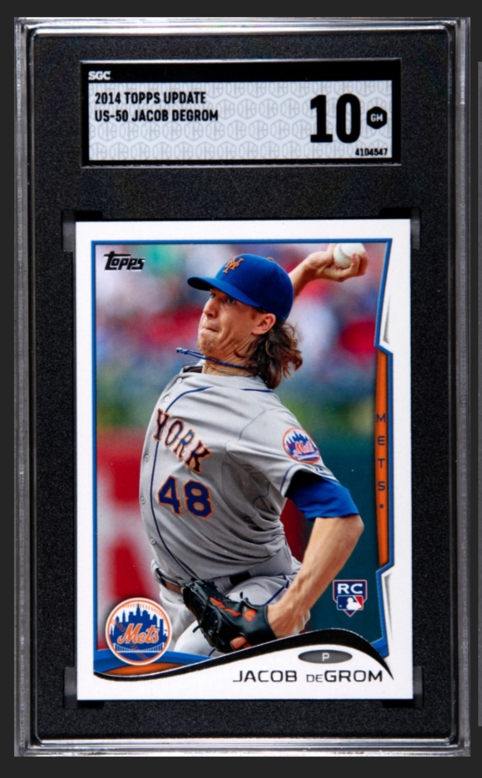 Topps 2014 Update Series Jacob deGrom #US-50 Rookie SGC 10