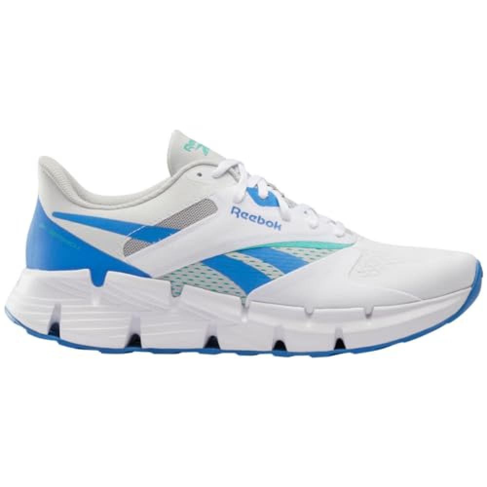 (TG. 42 EU) Reebok Zig DYNAMICA 5, Sneaker Unisex-Adulto, White/Kinetic Blue/Gre