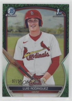 2023 Bowman Chrome Prospects Green Grass Refractor 97/99 Luis Rodriguez 2g6