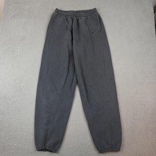 Vintage Nike Sweatpants Boys XL 16-18 Gray Fleece Pants Made In USA 90s
