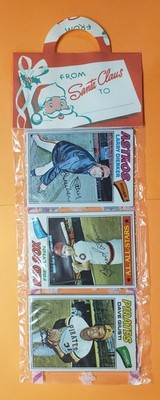 1977 TOPPS BASEBALL UNOPENED HOLIDAY RACK PACK FRED LYNN ON FRONT PANEL