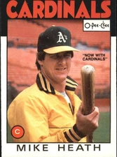 1986 O-Pee-Chee #148 Mike Heath/Now with Cardinals - BB
