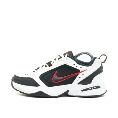 Nike Herren Air Monarch IV Sneaker EU 41 Weiß/Schwarz/Rot 415445-101