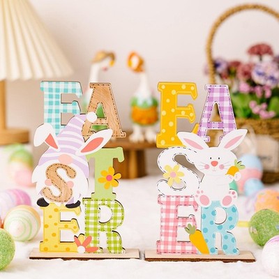 Ostern Tisch Holzschilder Frohe Ostern Deko Basteln Ostern Holzschilder