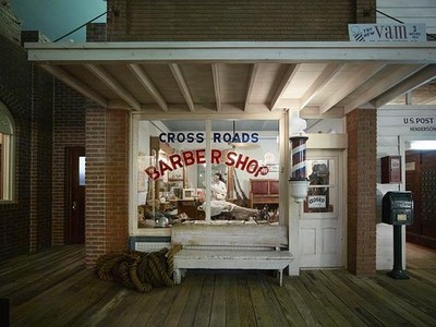 Kilgore Texas East Texas Oil Museum 2014 Cross Roads Barber Shop Display