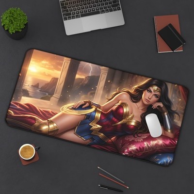 DC Comics Mouse Pad, Wonder Woman Desk Mat, Large Pad