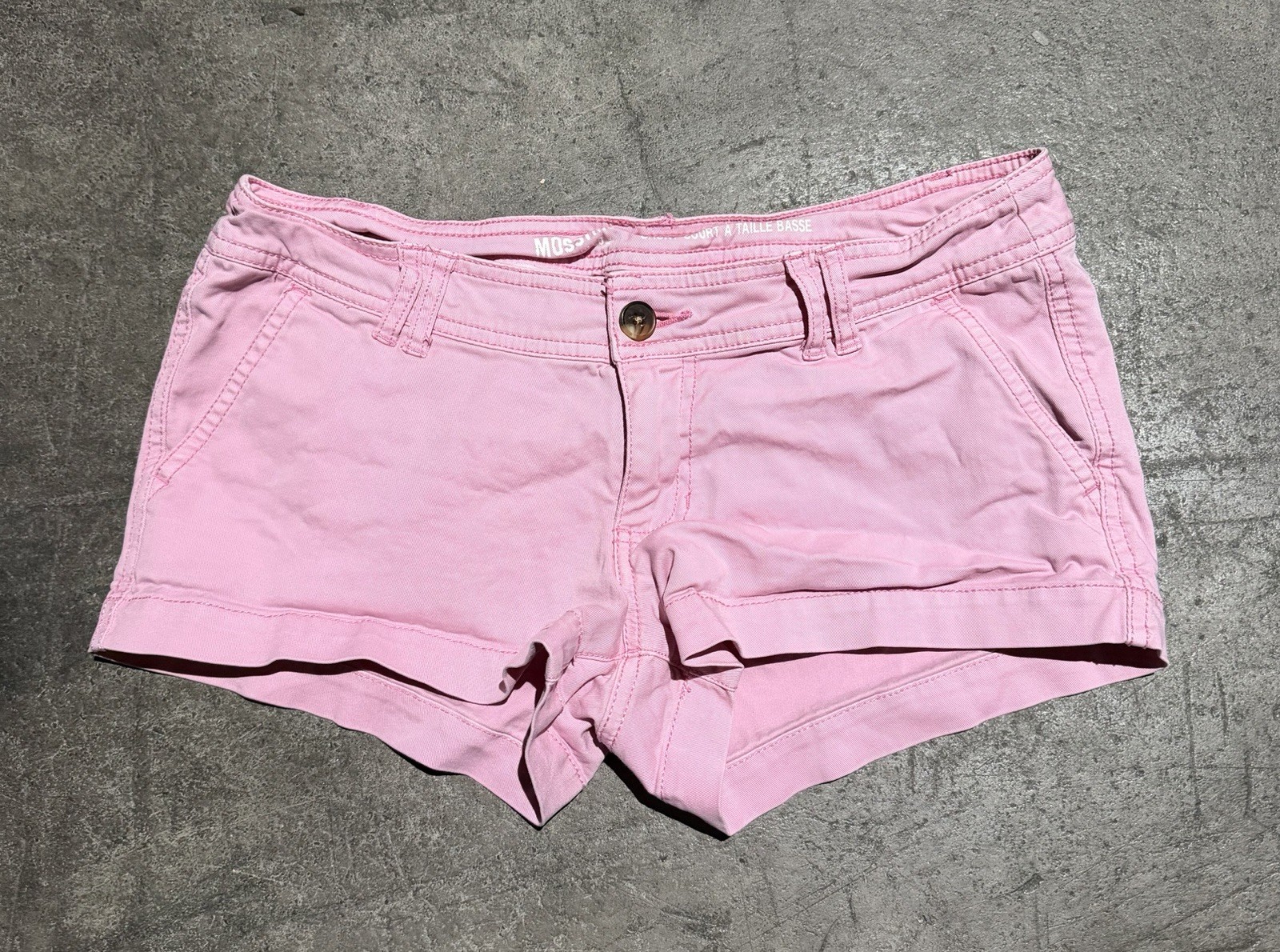 Y2K Mossimo Bubblegum Pink Micro Mini Shorts Denim Cotton Cute Preppy 4