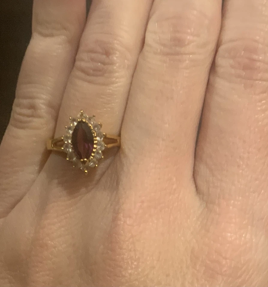 Винтажные кольца набор из трех бижутерия кольца позолоченные элегантные ювелирные изделия - Изображение 2 из 4