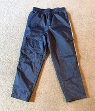 VTG Y2K Nike Men's Lined Track Pants - Navy/Gray - Size Medium
