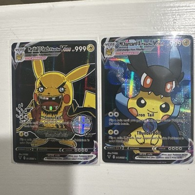 Pokemon 5 Different Pikachu Vcos Full Art Holo Cosmax 999 HP 120