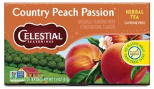 Celestial Seasonings Country Peach Passion Herbal Tea 20 Count Caffeine Free