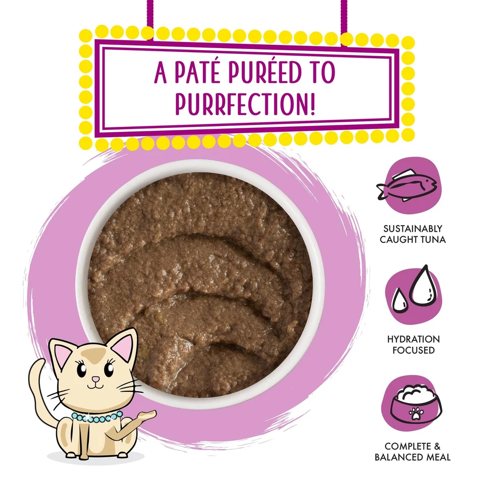 Weruva Tic Tac Whoa Pate 5.5 Ounce Pack Of 8 Tuna Salmon Grain Free Cat Food - Image 3 of 4