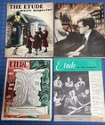 Lot of (4) ETUDE THE MAGAZINES 02/1943, 12/1943, 01/1951, 08/1952