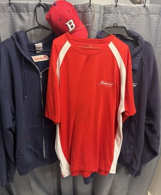 Budweiser Beer Apparel Lot 4 Pc 3XL Hoodie Fleece Shirt Hat Promo