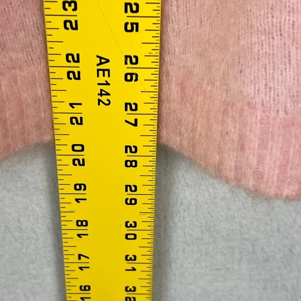 Suéter tejido Acne Studios para mujer talla M Albah Mohair rosa gris Foto 3 de 4