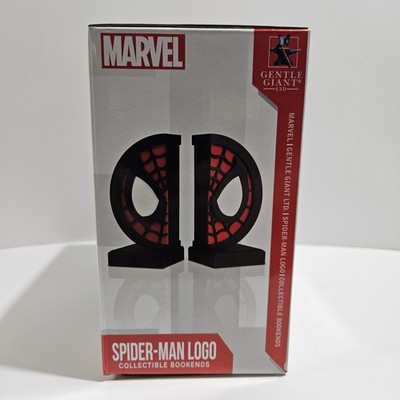 NEW Gentle Giant Marvel Comic SPIDER-MAN Logo Bookends Limited