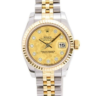 Rolex Datejust 10P Random Gold Crystal Dial SS×YG 179173G from Japan #212