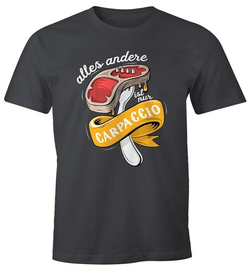 ALTRA T shirt uomo tutto il resto è solo carpaccio barbecue carne barbecue