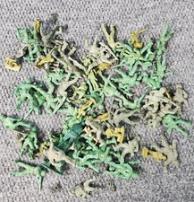 Vtg Lot of Military Figures Tim Mee Lido Marx MPC 60s 70s Soldiers Army Green