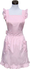 Cute Lovely Cotton Retro Kitchen Cooking Aprons for Women Girls Vintage Baking A