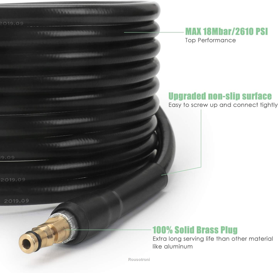 STYDDI 10M High Pressure Rubber Washer Replacement Hose for Karcher K