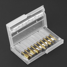 10Pcs HSS Routing Wood Carving Tools Rotary Drill File Router Bit For Dremel UK*
