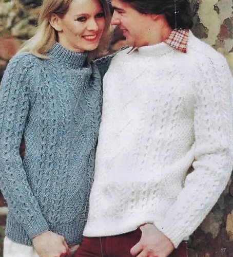 1620 LADIES MENS ARAN SWEATER 32\