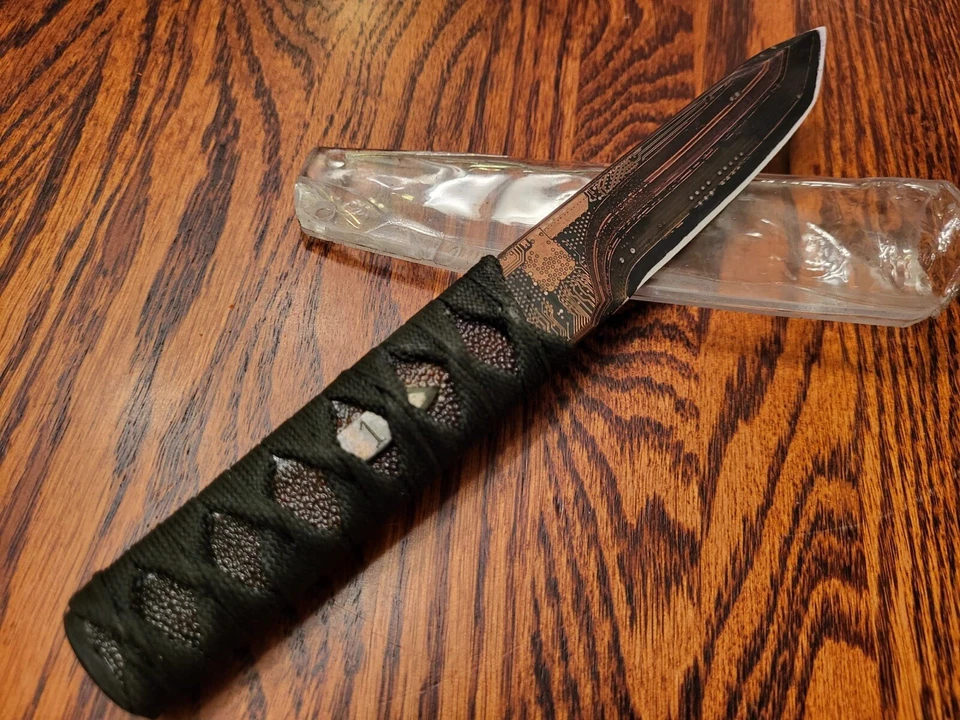 Warren Thomas Knives Custom Ceramic / Circuit Board Tanto NEW NUMBER 1 RARE! - Image 4 of 4