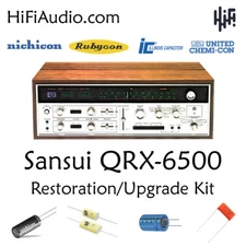 Sansui QRX-6500 rebuild restoration recap service kit repair filter capacitor