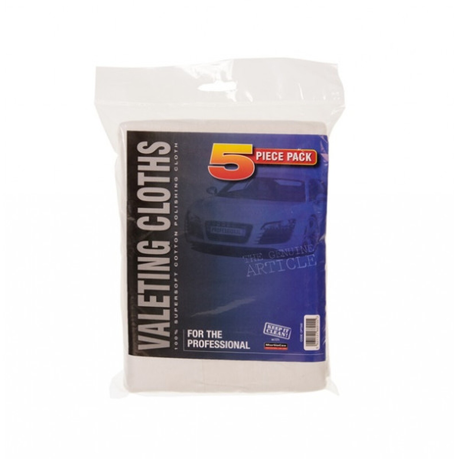 Supersoft Polishing & Valeting Cotton Cloths - Pack of 5 - Martin Cox OPT500