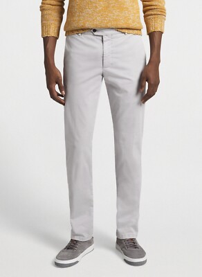 Peter Millar Collection 36x36 Concord Cotton Stetch Stone Trouser Pants NWT $198