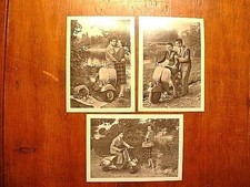 3 Vintage 1990's Vespa RPPC Post Cards