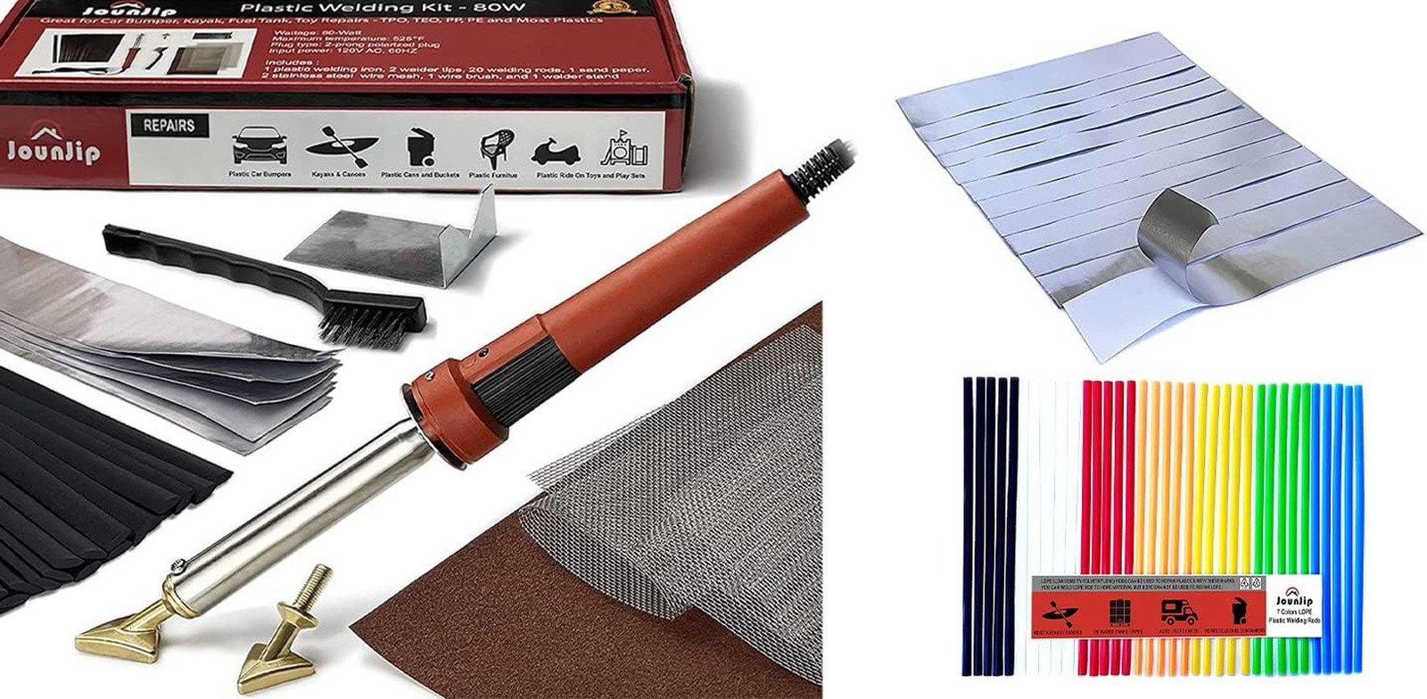Repair Kit: Welding, 7 Color Ldpe & Bonus Aluminum Tape