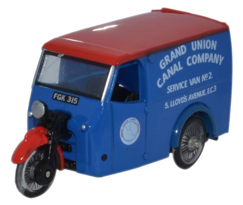 Oxford Diecast 76TV008 Tricycle Van Gaurd Union Canal Company OO Gauge