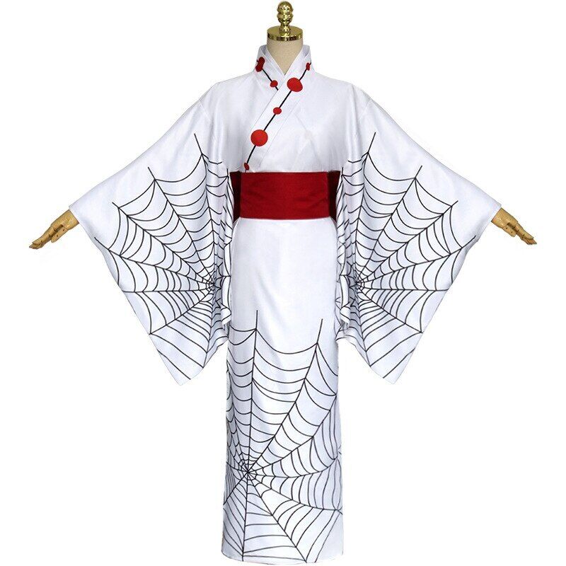 Demon Slayer Kimetsu no Yaiba White Spider Oni Ayaki Rui Cosplay Costume  Outfitt