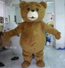 2024 Teddy Bear of TED Adult Size Halloween Cartoon Mascot Costume Fancy Dress