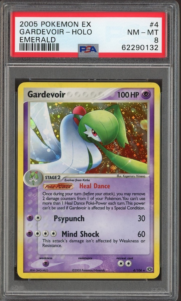 GARDEVOIR EX EMERALD HOLO POKEMON 4/106, NM-MT PSA 8 | eBay