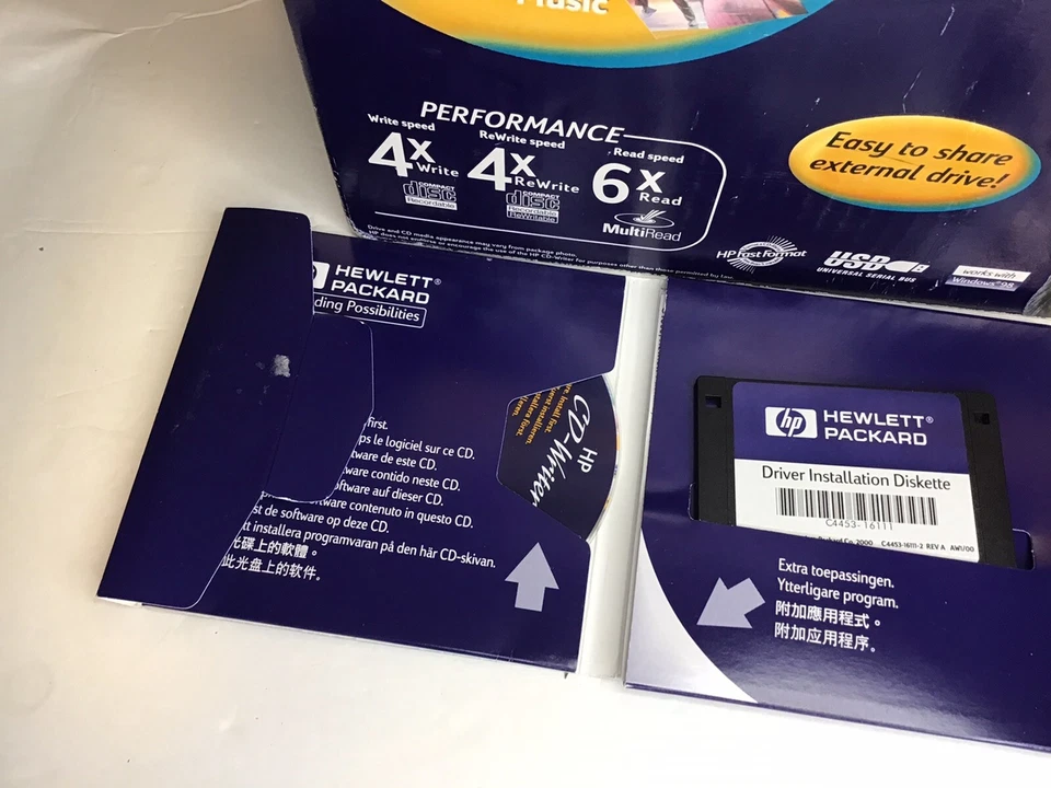 HP CD-Writter Plus 8210e Data,photos,videos,music c4453b  , SG00076S77W - Image 2 of 4