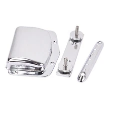 Healifty Adjust Fixed Bridge Tailpiece For Teisco Tune O matic Electric Guitar A